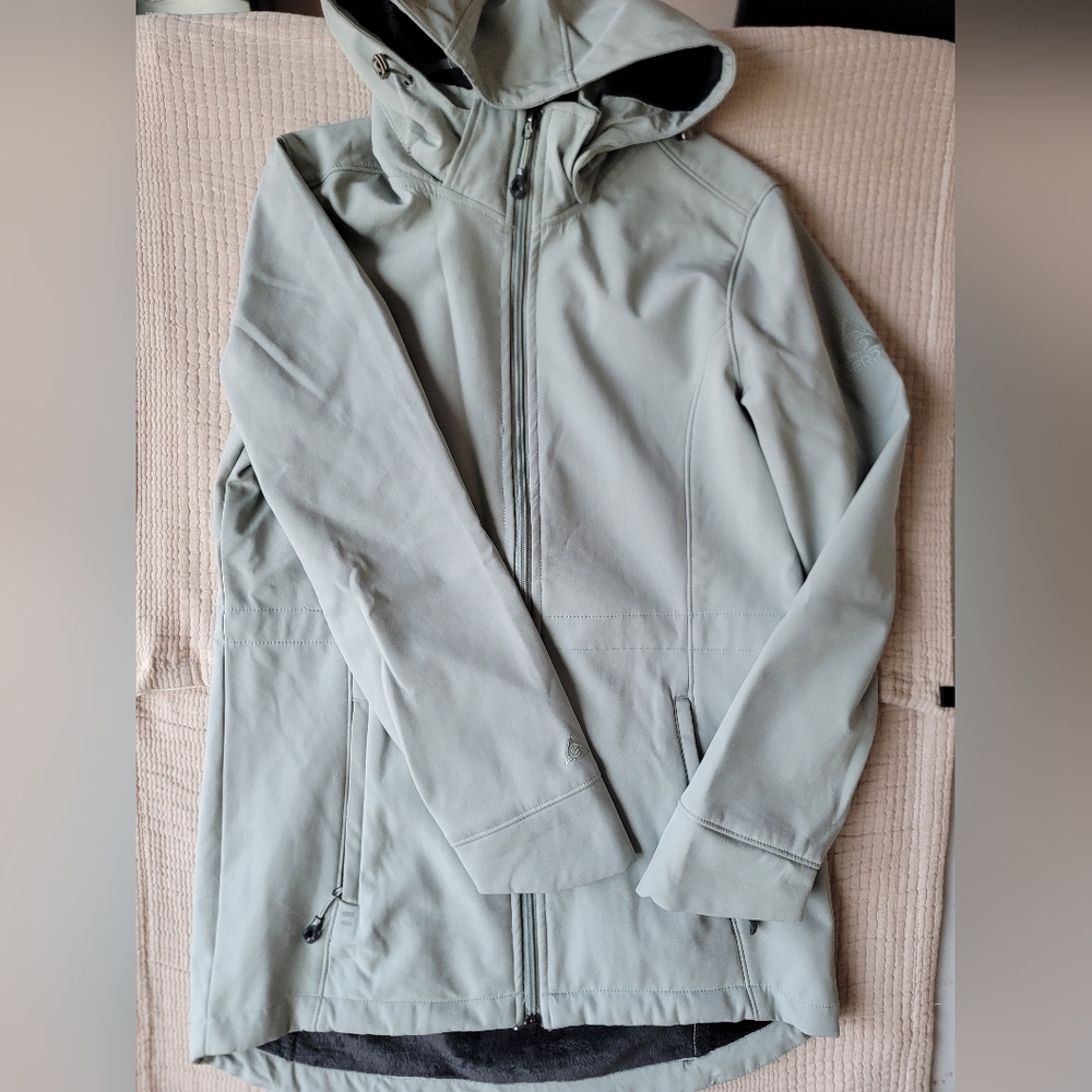 Women's Ski & Snow Jacket Light Gray Sz S Windbreaker gorpcore travel cabin camp
